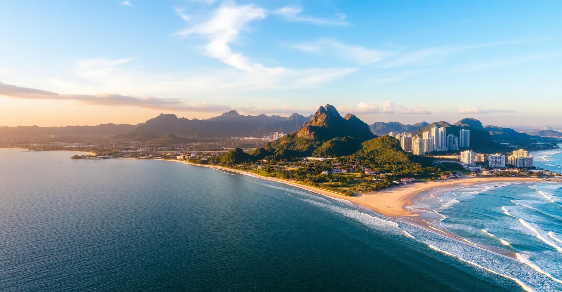 Vista aérea da Barra da Tijuca